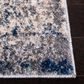 Safavieh Aston ASN718 11" x 15" Grey and Navy Area Rug, , large