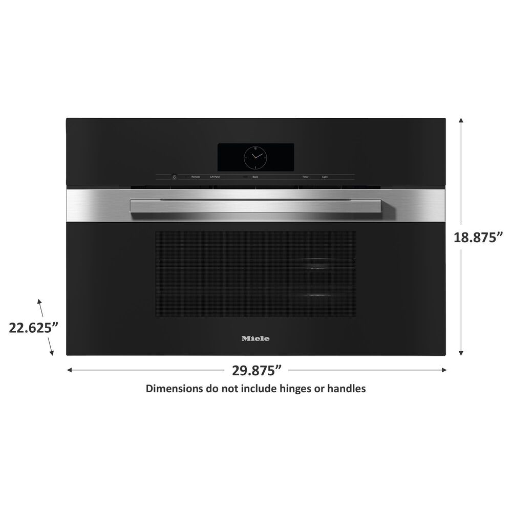 Miele 30&quot; Electric Steam Oven with Convection in Clean Touch Steel, , large