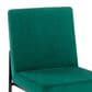 LumiSource Fuji Side Chair with Green Cushion in Black (Set of 2), , large
