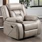 Steve Silver Tyson Manual Glider Recliner in Grey, , large