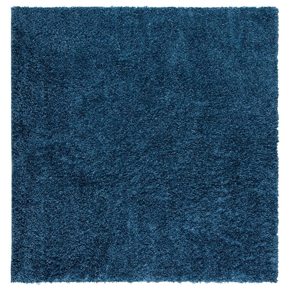 Safavieh August Shag AUG200M 6"7" Square Navy Area Rug, , large