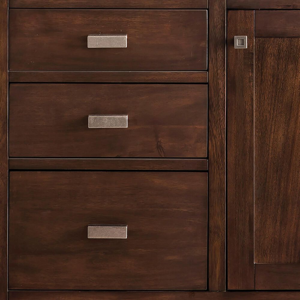 James Martin Vanities Addison 36" Single Bathroom Vanity in Mid-Century Acacia with 3 cm Lime Delight Quartz Top and Rectangular Sink, , large