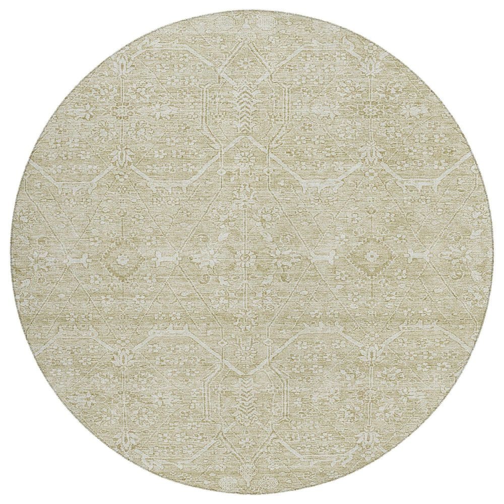 Dalyn Rug Company Solace SL12 8" Round Beige Area Rug, , large