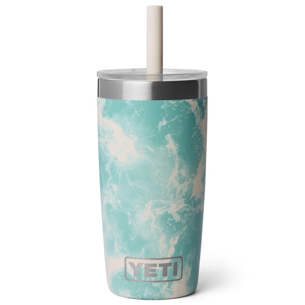 YETI Rambler Jr. 10 Oz Tumbler with Silicone Straw Lid in Sea View, , large