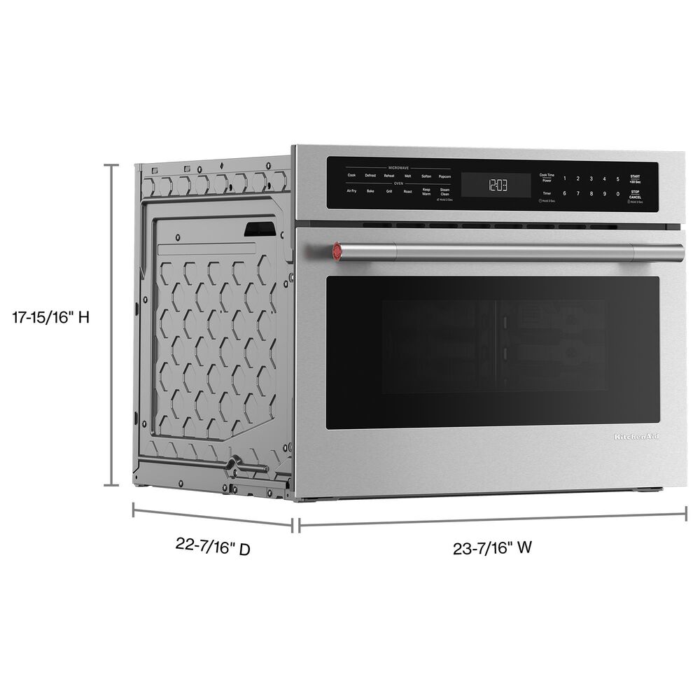 KitchenAid 1.8 Cu. Ft. More-In-One Convection Built-In Microwave Speed Oven in Stainless Steel, , large