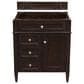 James Martin Vanities Brittany 30" Single Bathroom Vanity in Burnished Mahogany with 3 cm Ethereal Noctis Top and Rectangle Sink, , large