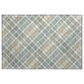 Dalyn Rug Company Soft Essentials Plaid Seaside 2"6" x 3"10" Indoor/Outdoor Area Rug, , large