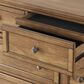 Ashley Feddinger 7-Drawer Dresser and Mirror in Chestnut Brown, , large
