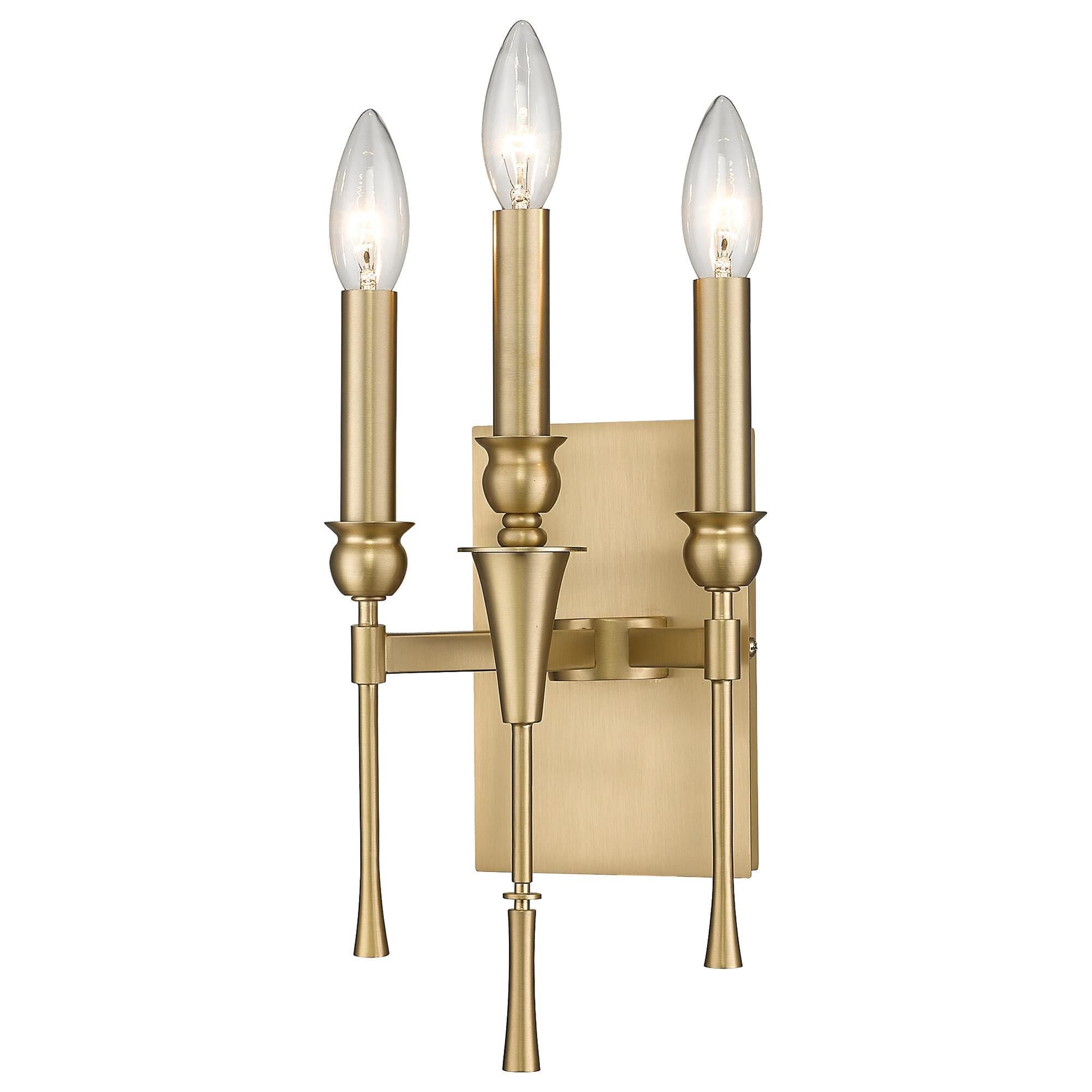 Golden Lighting Landon 3 Light Wall Sconce in Brushed Champagne Bronze NFM