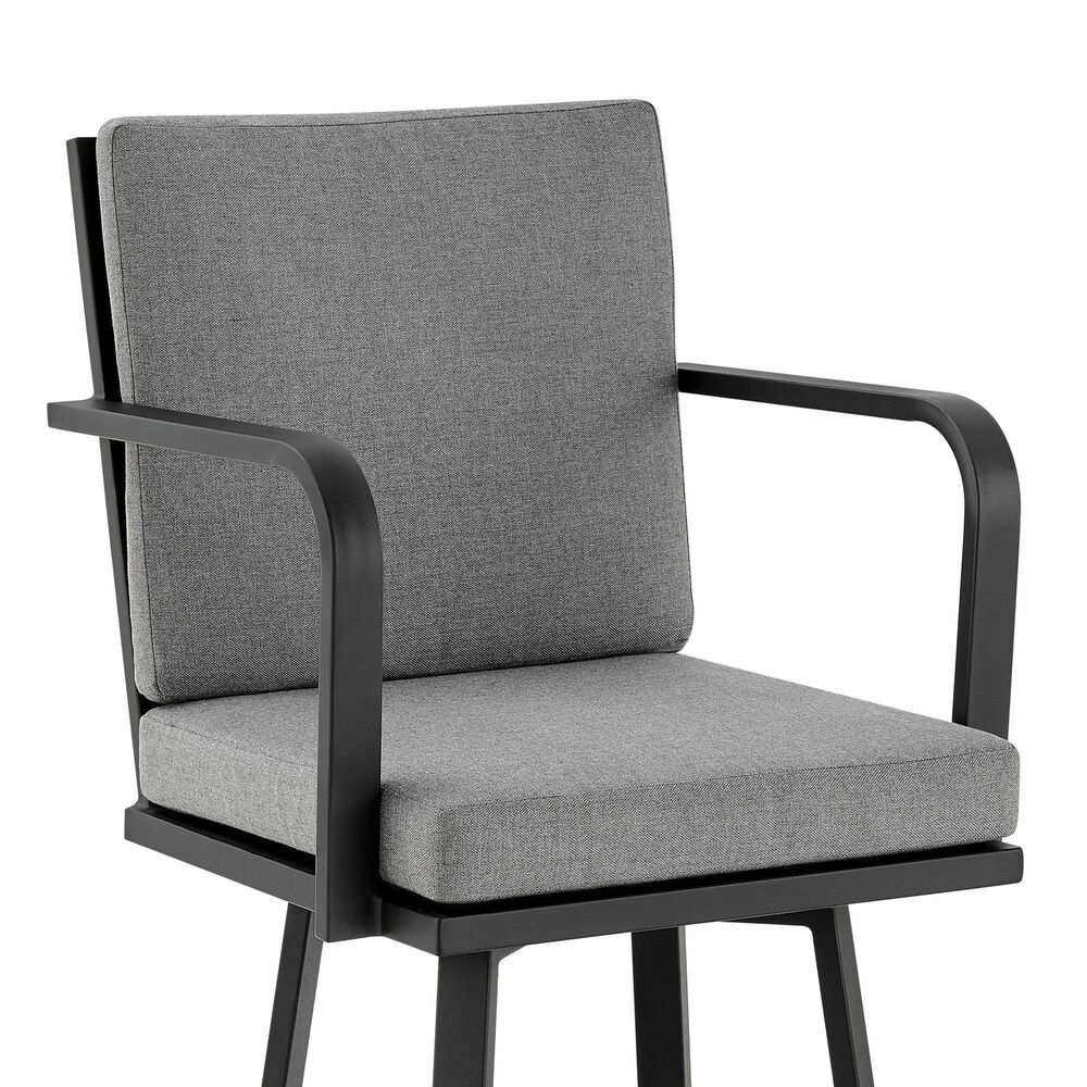 Blue River Don 30&quot; Patio Barstool in Dark Gray, , large