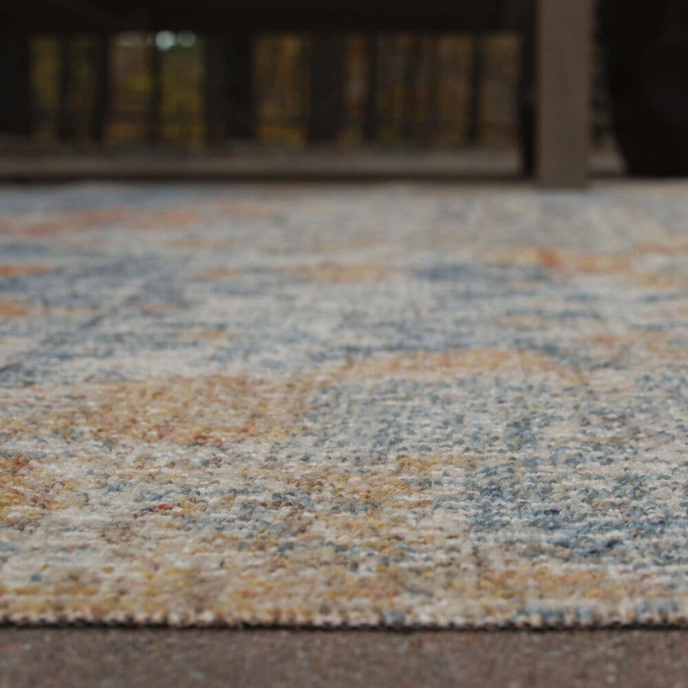 Ashley Wraylen 5&#39;3&quot; x 7&#39; Orange, Blue and Gray Indoor/Outdoor Area Rug, , large