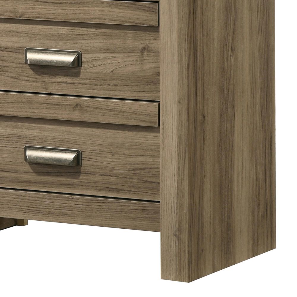 Crown Mark Valor 2-Drawer Nightstand in Light Brown, , large
