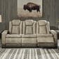 Ashley Next-Gen DuraPella Power Reclining Sofa in Sand, , large