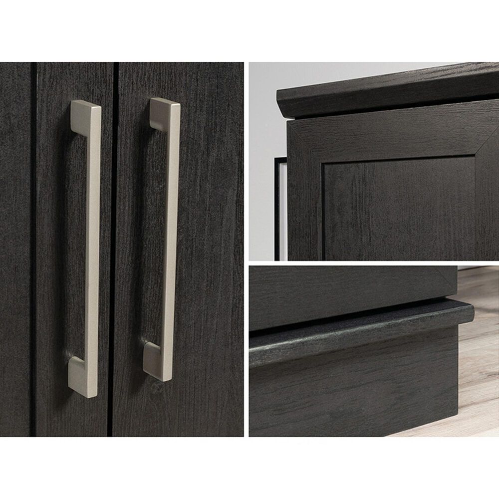 Sauder HomePlus Wardrobe Storage Cabinet in Raven Oak, , large