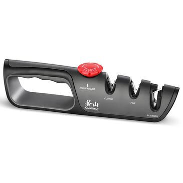 Cangshan 3-Stage Adjustable Knife and Scissor Sharpener in Black, , large