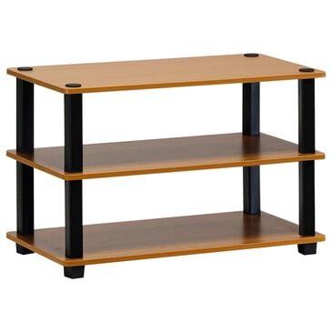 Noviland 3-Tier Shoe Rack in Light Cherry and Black, , large