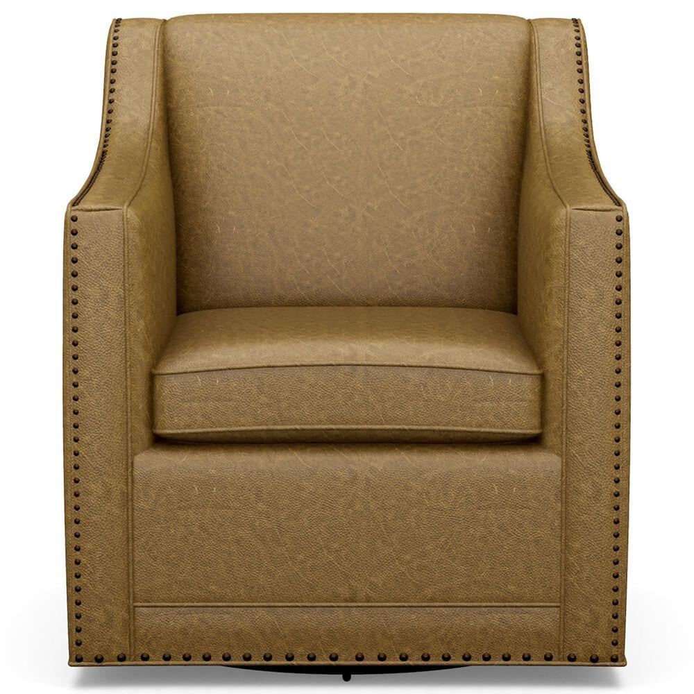 Lexington Furniture Barrier Leather Swivel Chair in Brown, , large
