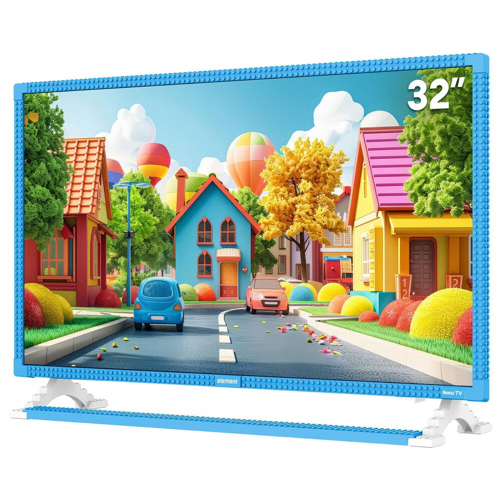 Element 32" Class 1080P FHD Building Block in Blue - Smart Roku TV, , large