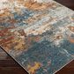Surya Alpine 5"3" x 7"3" Peach, Blue, Light Gray, Off-White, Charcoal, Medium Gray and Rust Area Rug, , large