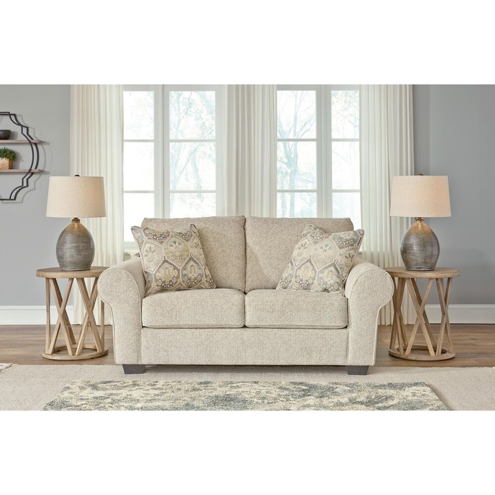 Signature Design by Ashley Haisley Stationary Loveseat in Ivory, , large