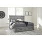 Ashley Russelyn King Storage Bed in Gray, , large