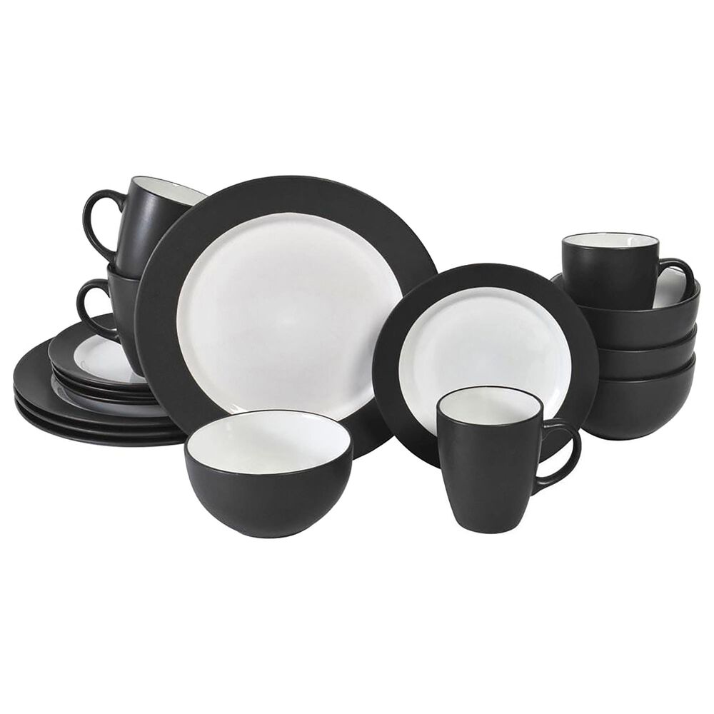 Pfaltzgraff Harmony 16-Piece Dinnerware Set in Charcoal, , large