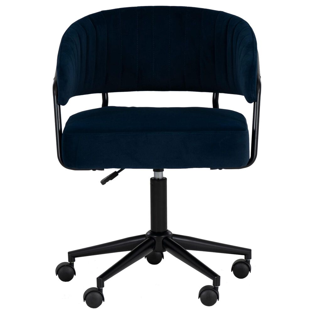 Linon Home Decor Prestwick Office Chair in Navy, , large