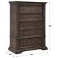 Chapel Hill Woodbury 5-Drawer Chest in Brown, , large
