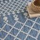 Nourison Positano Southwestern Navy Blue 6" x 9" Indoor/Outdoor Area Rug, , large