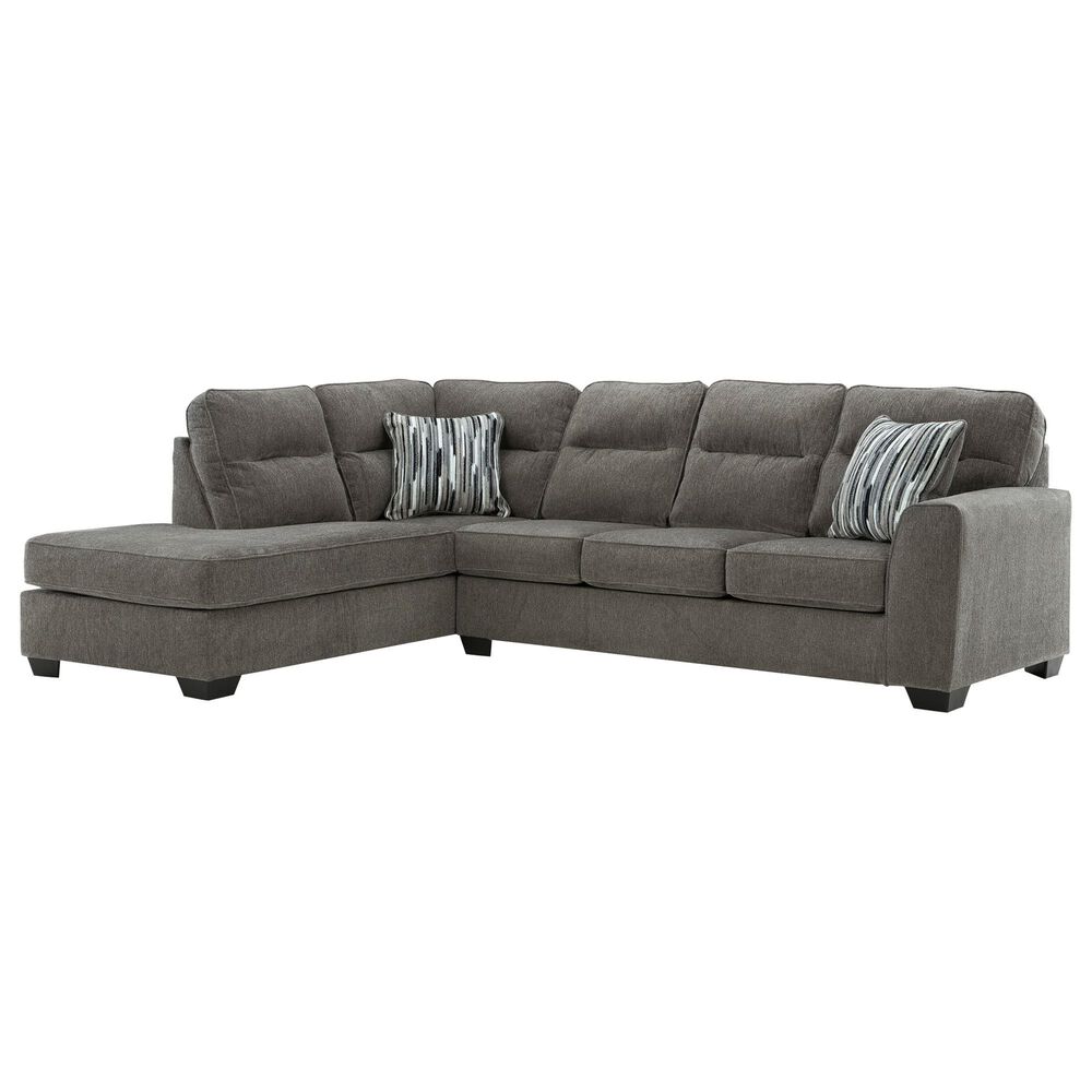 Ashley Olten 2-Piece Left Facing Sectional with Chaise in Graphite, , large