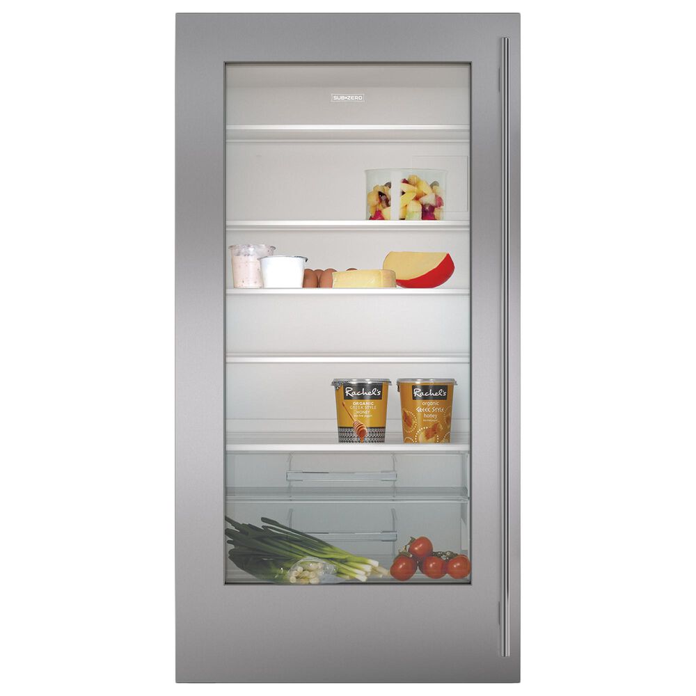 Roth Distributing Classic 36" Dual Flush Inset Door Panel with Tubular Handle - Right Hinge in Stainless Steel, , large