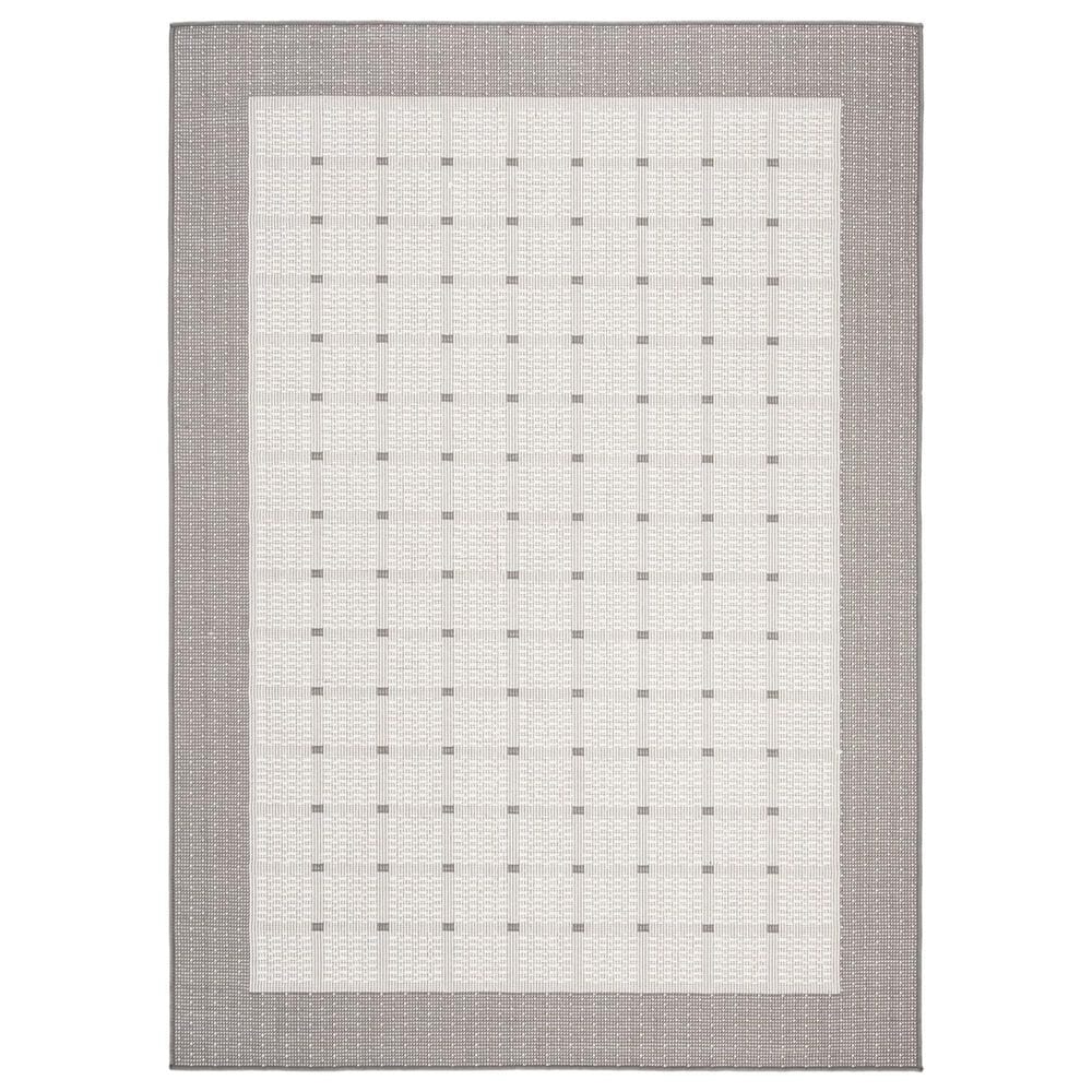 Safavieh Bermuda BMU801F 5"3" x 7"6" Grey and Ivory Indoor/Outdoor Area Performance Rug, , large