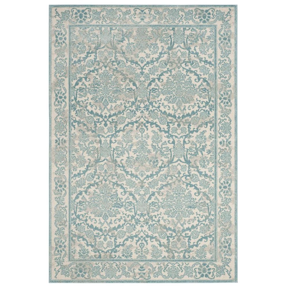 Safavieh Evoke EVK242C-3 3&#39; x 5&#39; Ivory/Light Blue Area Rug, , large