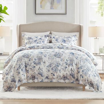 Hampton Park Contessa 3-Piece Full/Queen Duvet Set in Blue, , large