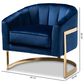 Baxton Studio Tomasso Lounge Chair in Blue, , large