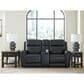 Ashley 5Z-Comfort Power Reclining Loveseat Console in Onyx, , large