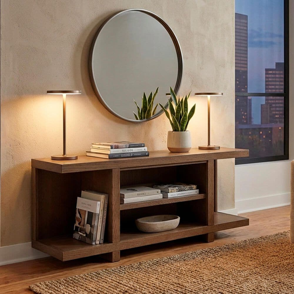 Riva Ridge Latitude 55" Open Console in Brushed Bourbon, , large