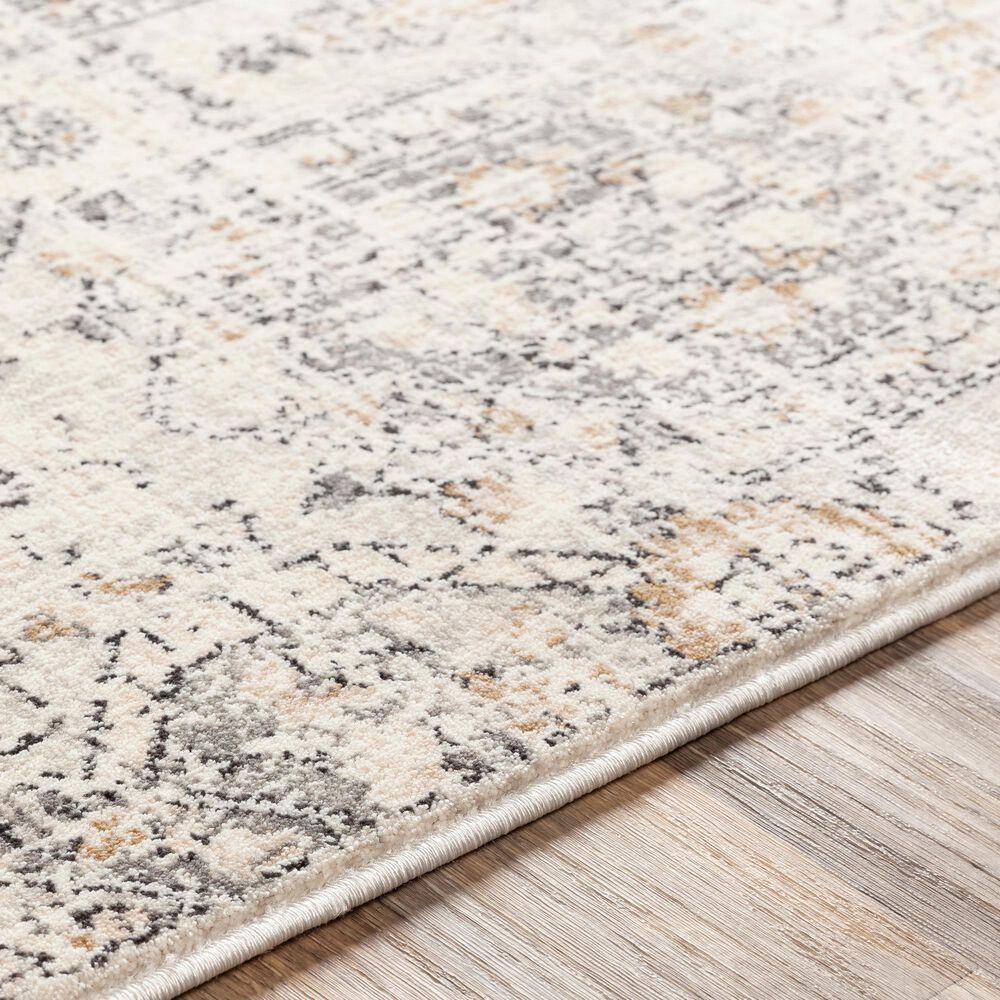Surya Indigo IGO-2306 6&#39;9&quot; x 9&#39; Black and Beige Area Rug, , large