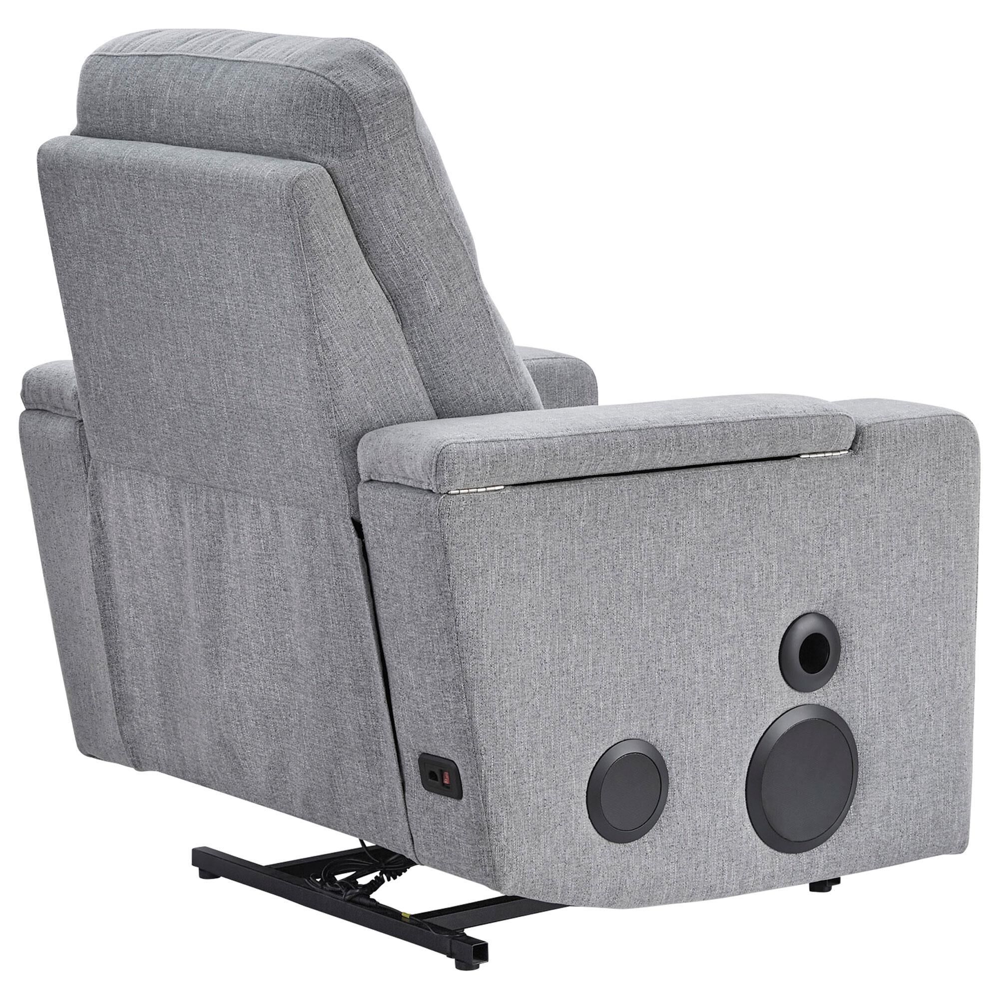 Ashley Pineland Power Glider Recliner in Pewter