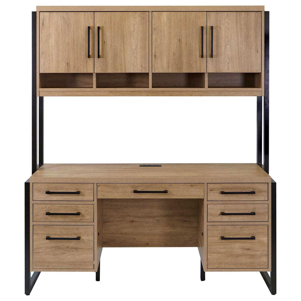 Wycliff Bay Mason Credenza with Hutch in Monarca and Black, , large