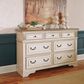 Ashley Realyn Dresser in Chipped White and Brown, , large