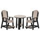 Amish Orchard 3-Piece Patio Counter Height Dining Set in Weatherwood and Black, , large