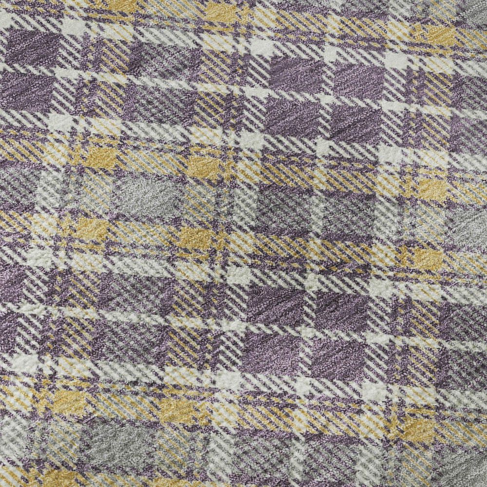 Dalyn Rug Company Soft Essentials Plaid Plum 9' x 12' Indoor/Outdoor Area Rug, , large