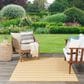 Nourison Positano POS03 Yellow and Ivory 5" x 7" Indoor/Outdoor Area Rug, , large