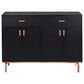 Furniture of America Lester Buffet Table in Black and Rose Gold, , large