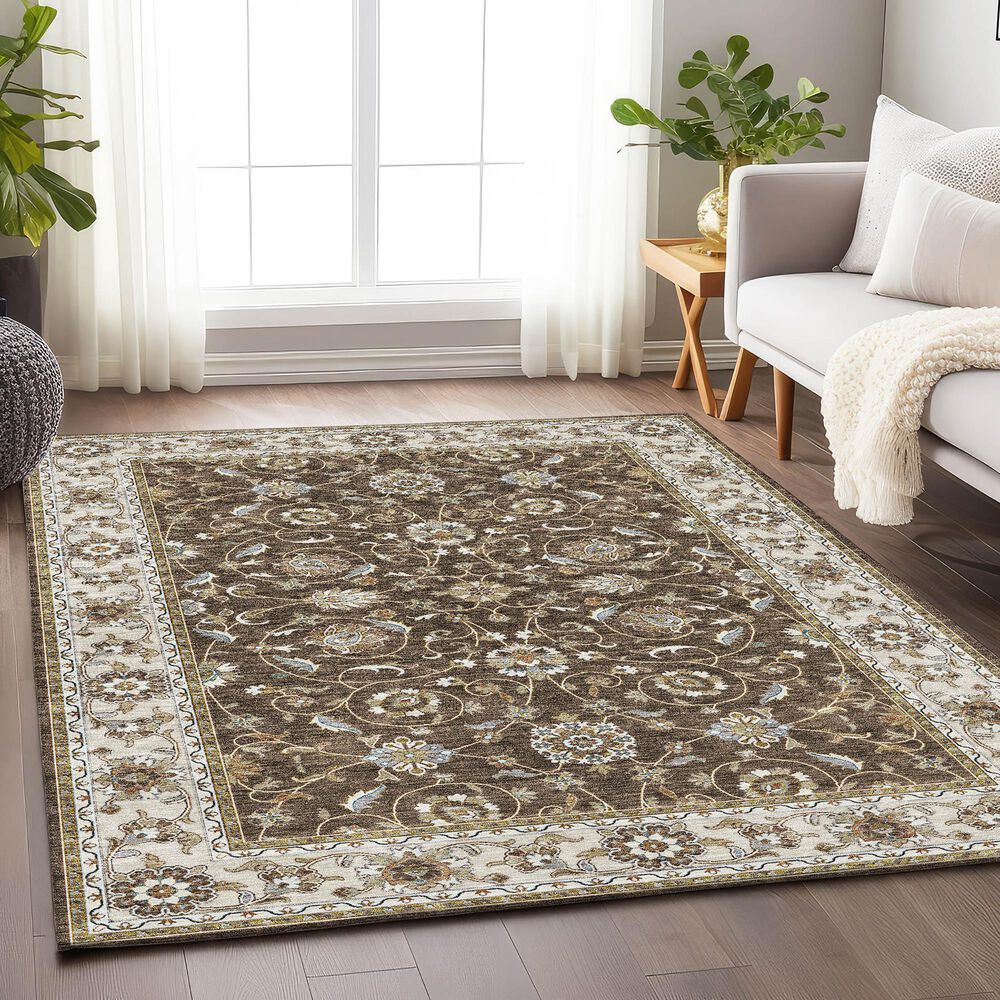 Dalyn Rug Company Hatay HY1 10&#39; x 14&#39; Chocolate Area Rug, , large