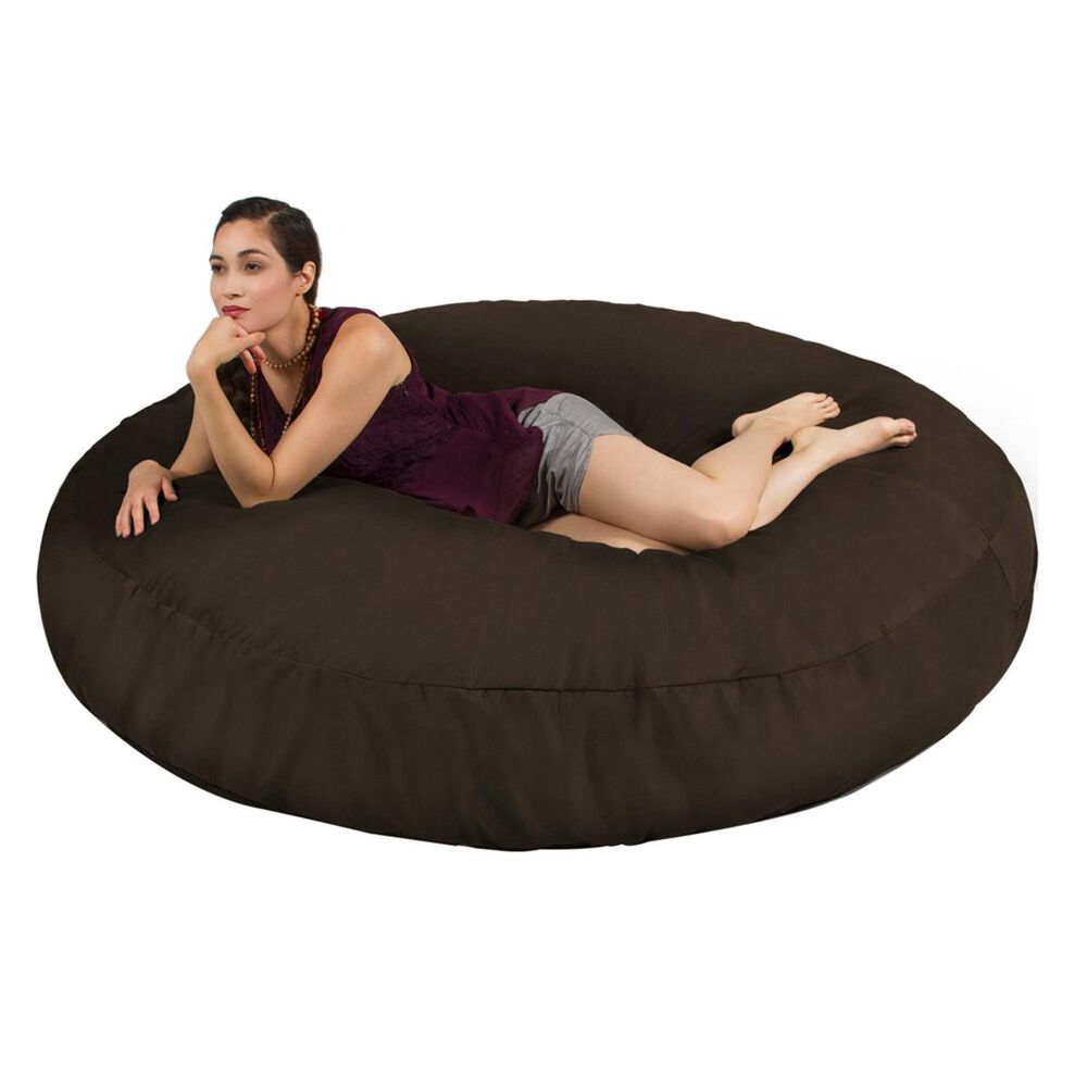 Jaxx 6&#39; Cocoon Large Bean Bag Chair in Chocolate, , large