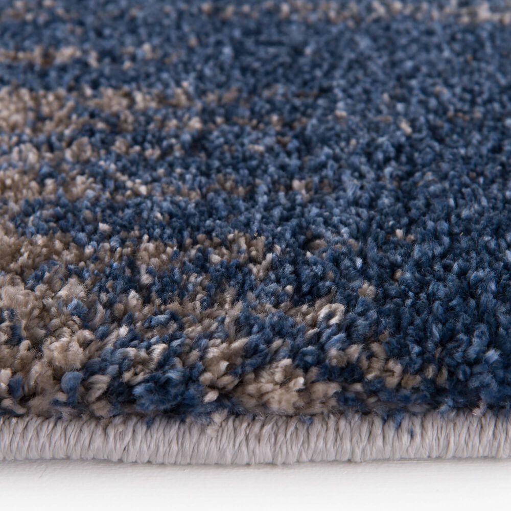 Central Oriental Structures Torrent Flame 5&#39; x 7&#39;6&quot; Brown and Blue Area Rug, , large