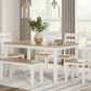 Ashley Gesthaven 6-Piece Rectangular Dining Set in Natural and White, , large