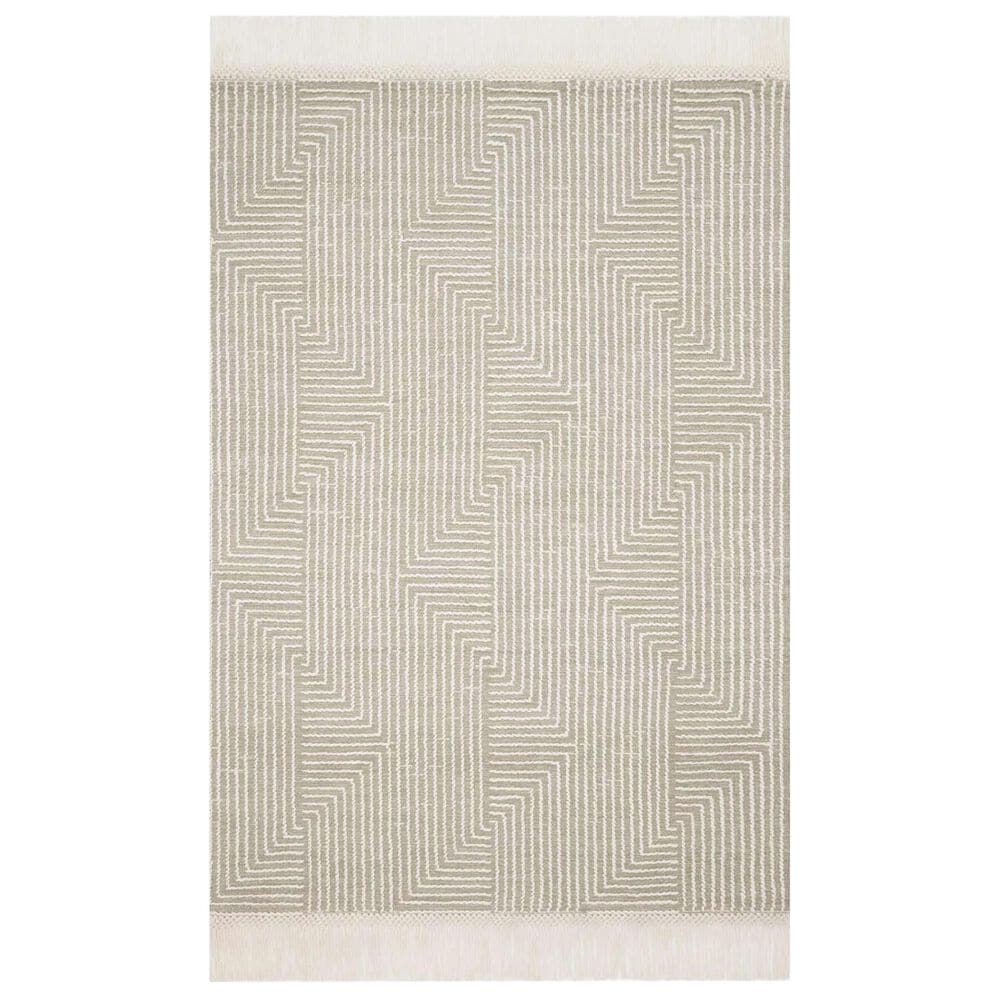 Magnolia Home Newton NET-04 5" x 7"6" Sage and Ivory Area Rug, , large